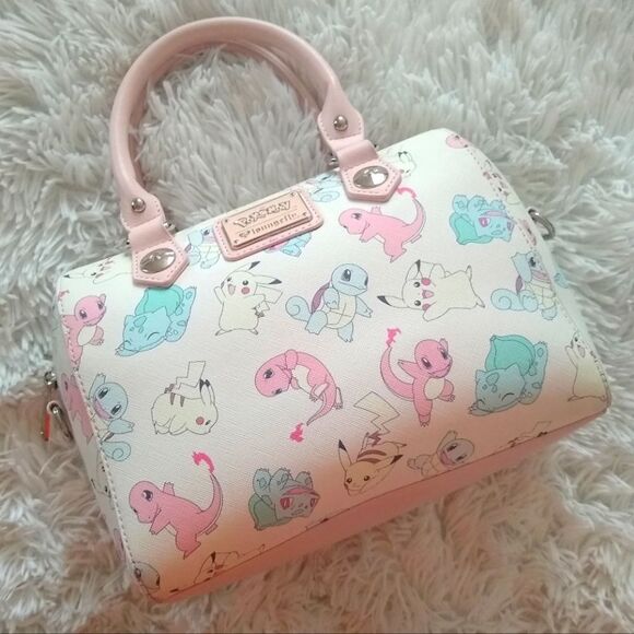 Loungefly Pokémon Starters Pastel Print Purse - Picture 1 of 16